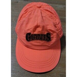 90’s Vintage San Francisco Giants Neon Orange Hat Cap Annco Snapback Made In USA